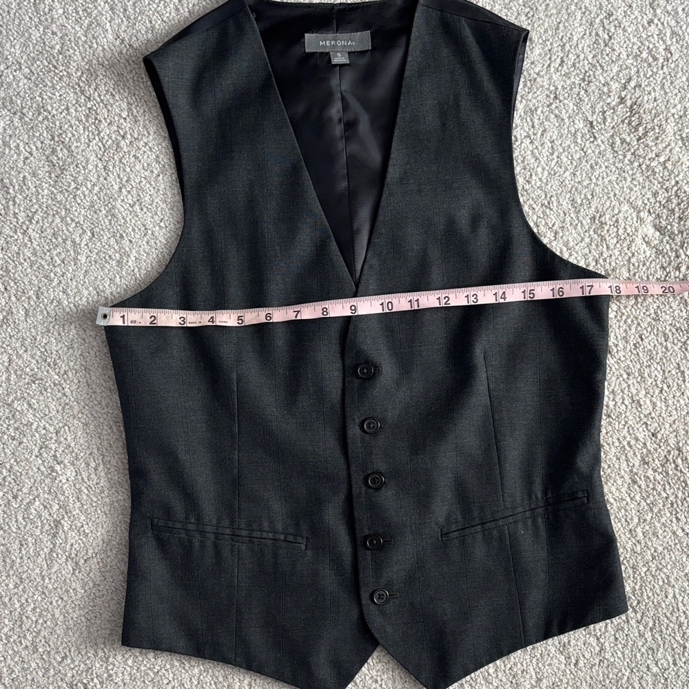 Dark Gray Men's Dress Vest